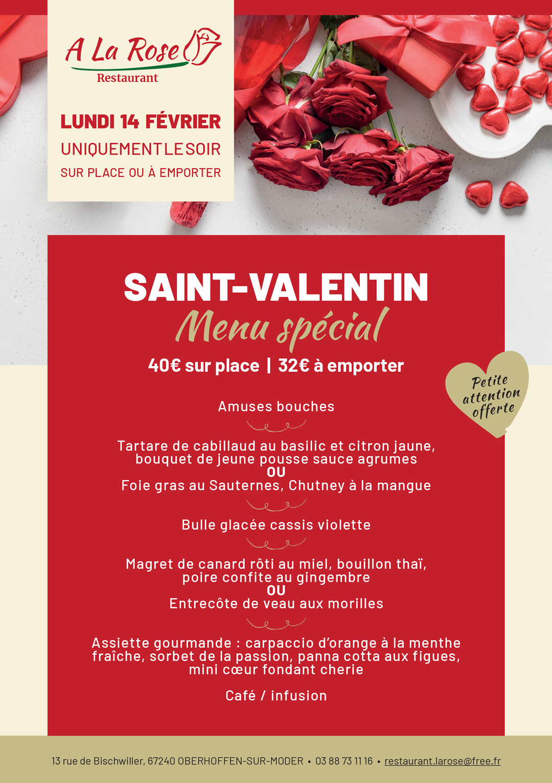 A La Rose - Saint-Valentin
