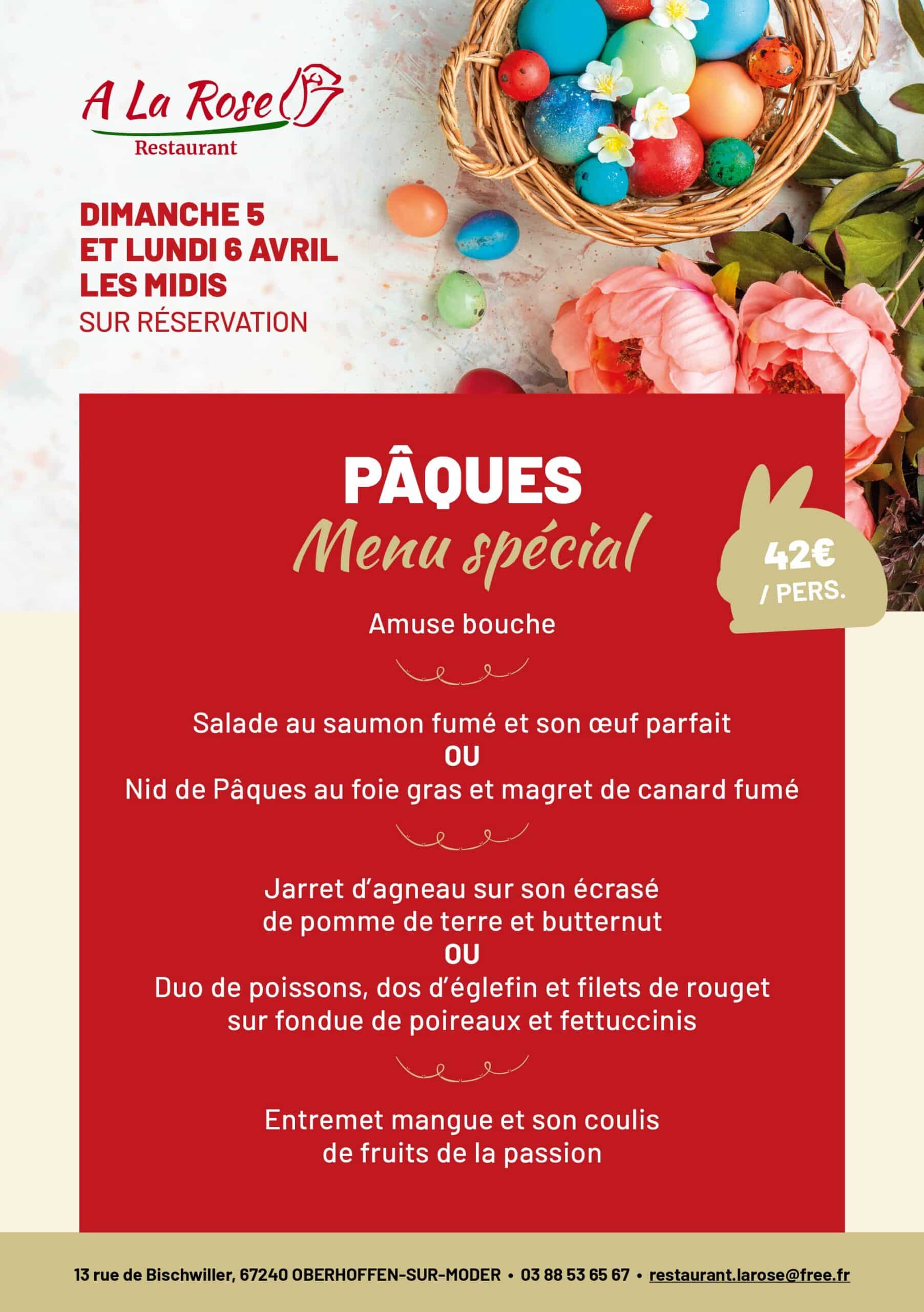 A-LA-ROSE_Paques_260313 Menu de Pâques