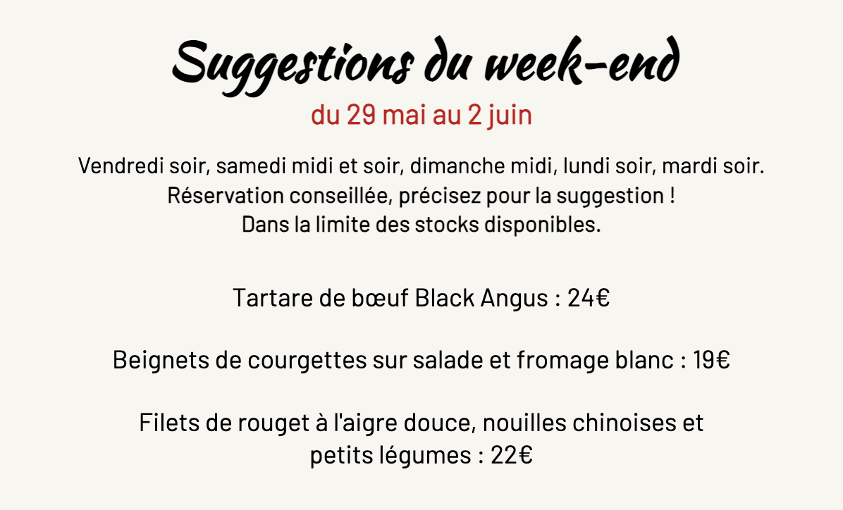 Capture d’écran 2026-05-26 à 09.36.29 Suggestions du week-end